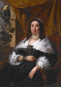 Portræt af en dame af Jacob Jordaens