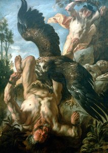 Prometheus bundet, c1640 af Jacob Jordaens