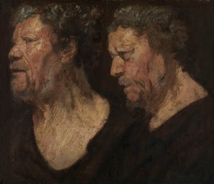Undersøgelser af Abraham Grapheus’ hoved af Jacob Jordaens