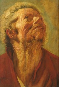 Studie af et hoved, eller hoved af en apostel, ca. 1620