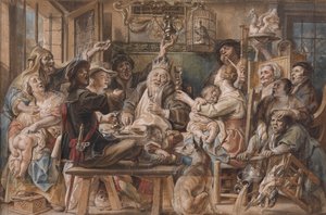Kongen drikker af Jacob Jordaens