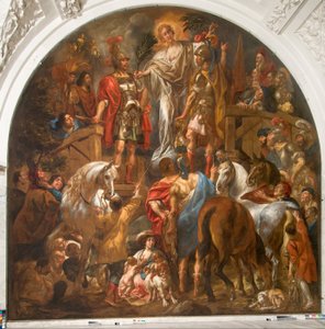 Fred mellem romerne og batavierne af Jacob Jordaens the elder