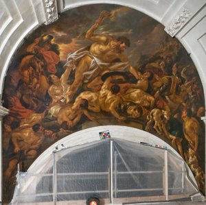 Samson besejrer filisterne af Jacob Jordaens the elder