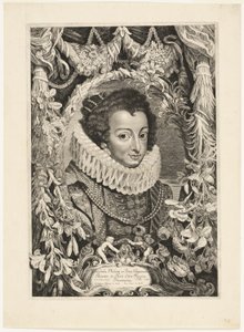 Elisabeth af Bourbon, dronning af Spanien, tavle 13 fra Duces Burgundiae (Dukes of Burgundy)