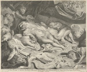 Resten af ​​Diana og hendes nymfer efter jagten