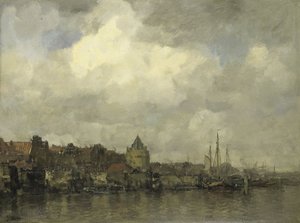 Schreierstoren på ydersiden i Amsterdam af Jacob Maris