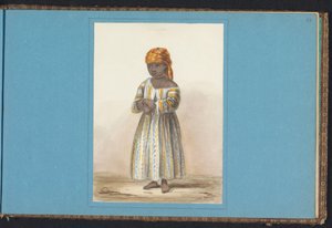 Portræt af Affie Affie 59. december (titel på objekt) Album med tegninger af Surinam, s.43 (50) (serietitel)
