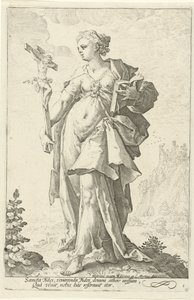 Tro (Fides) Dyderne (serietitel) af Jacob Matham (attributed to)