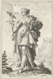 Tro (Fides) Dyderne (serietitel) af Jacob Matham (attributed to)