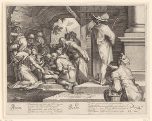 Tilbedelse af hyrderne af Jacob Matham