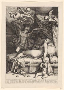 Amor og Psyche af Jacob Matham