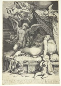 Amor og Psyche af Jacob Matham