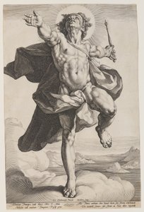 Apollo i skyerne af Jacob Matham