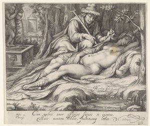 Cimone i Iphigenia af Jacob Matham