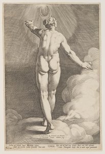 Diana i skyerne af Jacob Matham