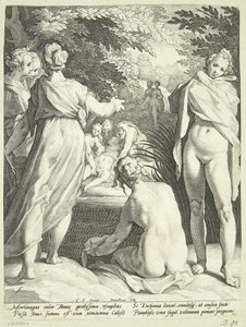 Diana opdager Callistos graviditet af Jacob Matham