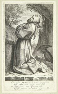 Frans af Assisi af Jacob Matham