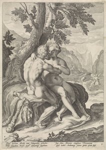 Hercules og Deianira Loves of the Gods (serietitel) af Jacob Matham