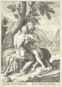 Hercules og Dejanira af Jacob Matham