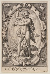 Jupiter, fra De syv planeter af Jacob Matham