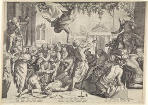 Marcus redder en slave fra hans tortur af Jacob Matham