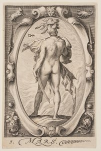 Mars, fra De syv planeter af Jacob Matham