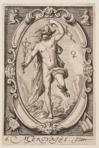 Merkur, fra De syv planeter af Jacob Matham