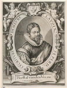 Portræt af Jan van de Velde den Ældre af Jacob Matham