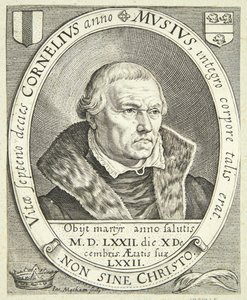Portræt af Cornelis Musius af Jacob Matham