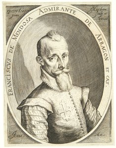 Portræt af Francisco Mendoza af Jacob Matham