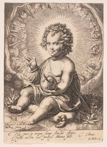Salvator Mundi af Jacob Matham