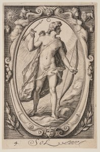 Sol, fra De syv planeter af Jacob Matham