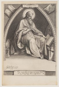 Ambrosius, fra Kirkefædrene af Jacob Matham