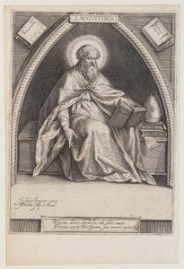 Sankt Augustin, fra Kirkefædrene af Jacob Matham