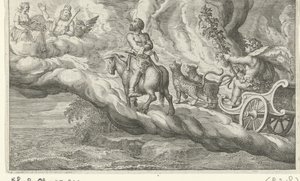 Terugkeer van Vulcan mødte Bacchus af Jacob Matham