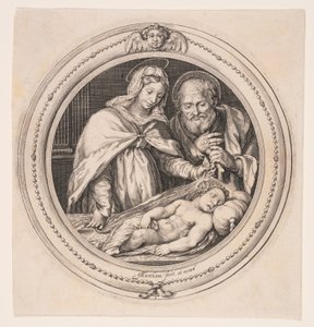 Den hellige familie af Jacob Matham
