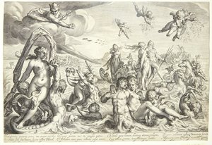 Neptuns og Thetis triumf af Jacob Matham