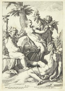 Uden Ceres og Bacchus fryser Ve­nus af Jacob Matham