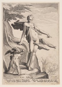 Venus, Amor og Pluto af Jacob Matham