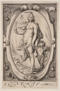 Venus, fra De syv planeter af Jacob Matham