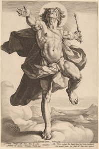 Apollo som Sol af Jacob Matham, after Cornelis Cornelisz van Haarlem