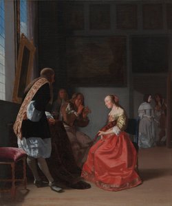 Et musikalsk selskab, ca. 1668.