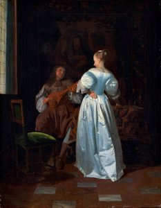 Serenaden, ca. 1669 (olie på lærred) af Jacob Ochtervelt