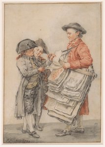 De prentsælger af Jacob Perkois (signed by artist)
