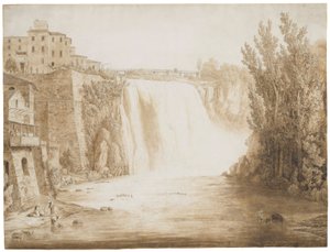 Det store vandfald i Isola del Liri, 1793 af Jacob Philippe Hackert