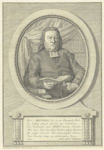 Portræt af Hermanus Adrianus Bruining af Jacob Schwartzenbach