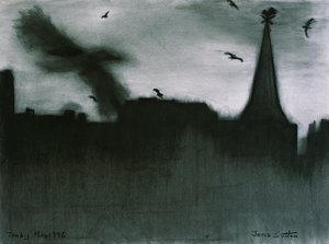 Tenby, 1994 (kul på papir)