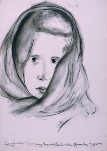 Zarghoona, Panshir Valley, Afghanistan, 4. juli 2002 (kul på papir)