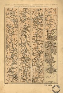 Kort over Mississippi-floden fra Ohio-floden til Den Mexicanske Golf LOC 99447139 af Jacob Wells