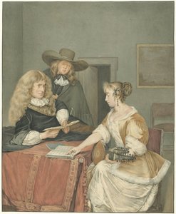 Musikskabende selskab af Jacob Willemz. de Vos
